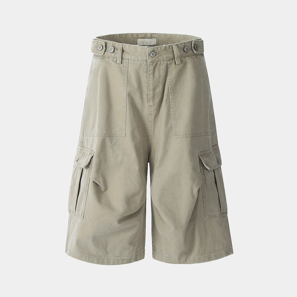 Adjustable Waist Cargo Shorts