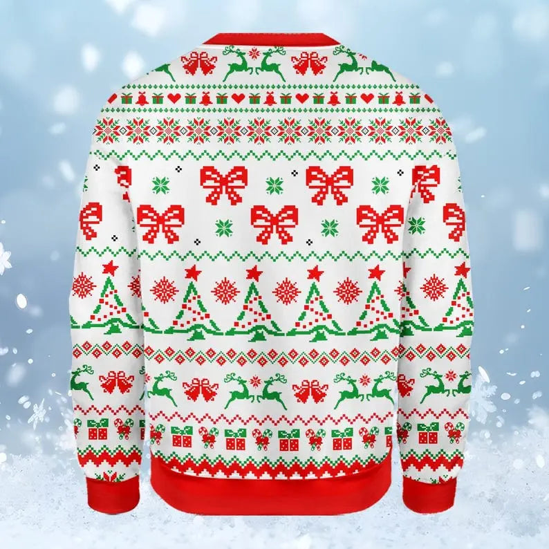 Jingle My Bells Santa Butt Ugly Christmas Sweater – Funny Naughty Holiday Party Sweatshirt