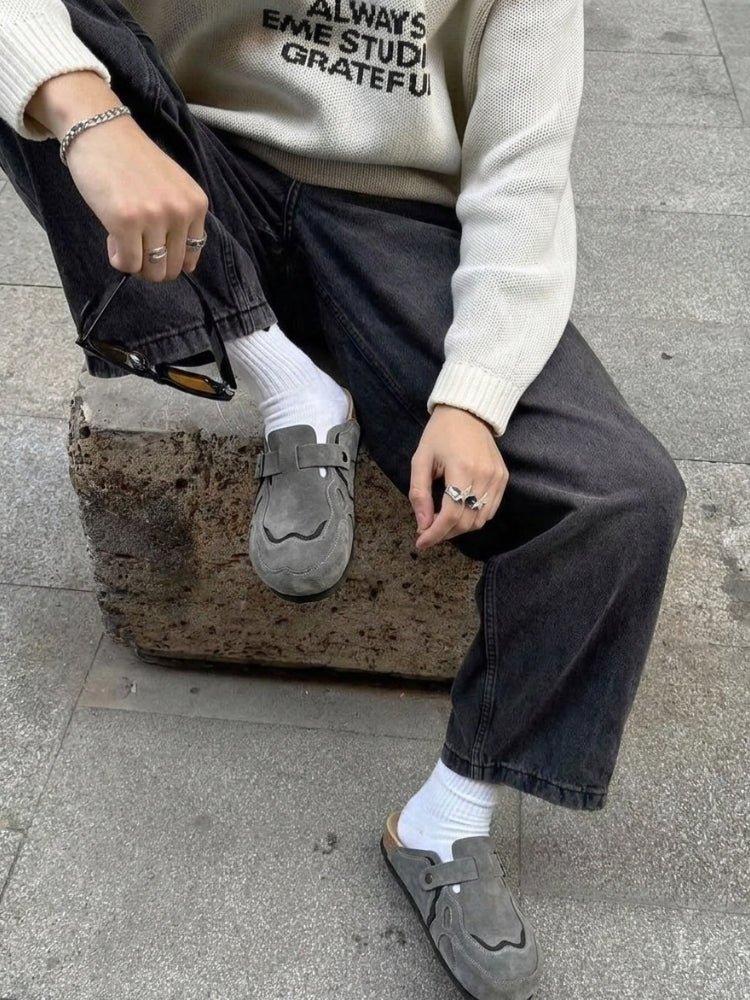 Wavey Clogs - Grey