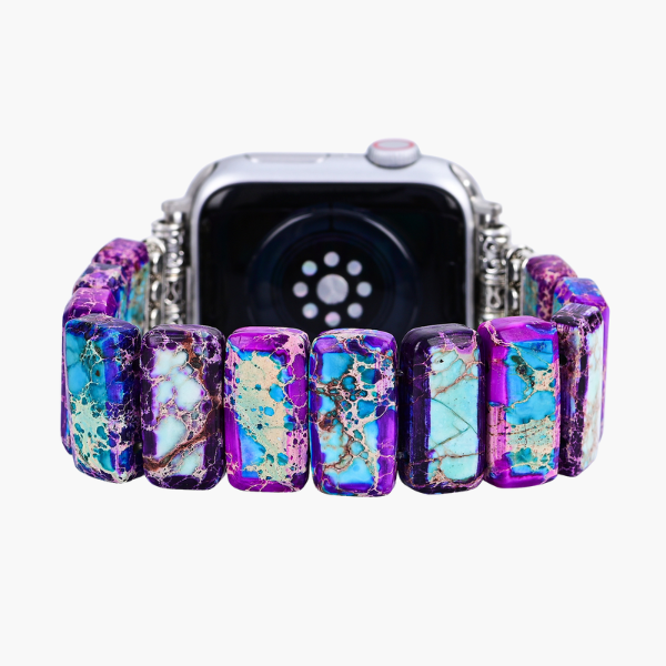 Majestic Tibetan Jasper Stretch Apple Watch Strap