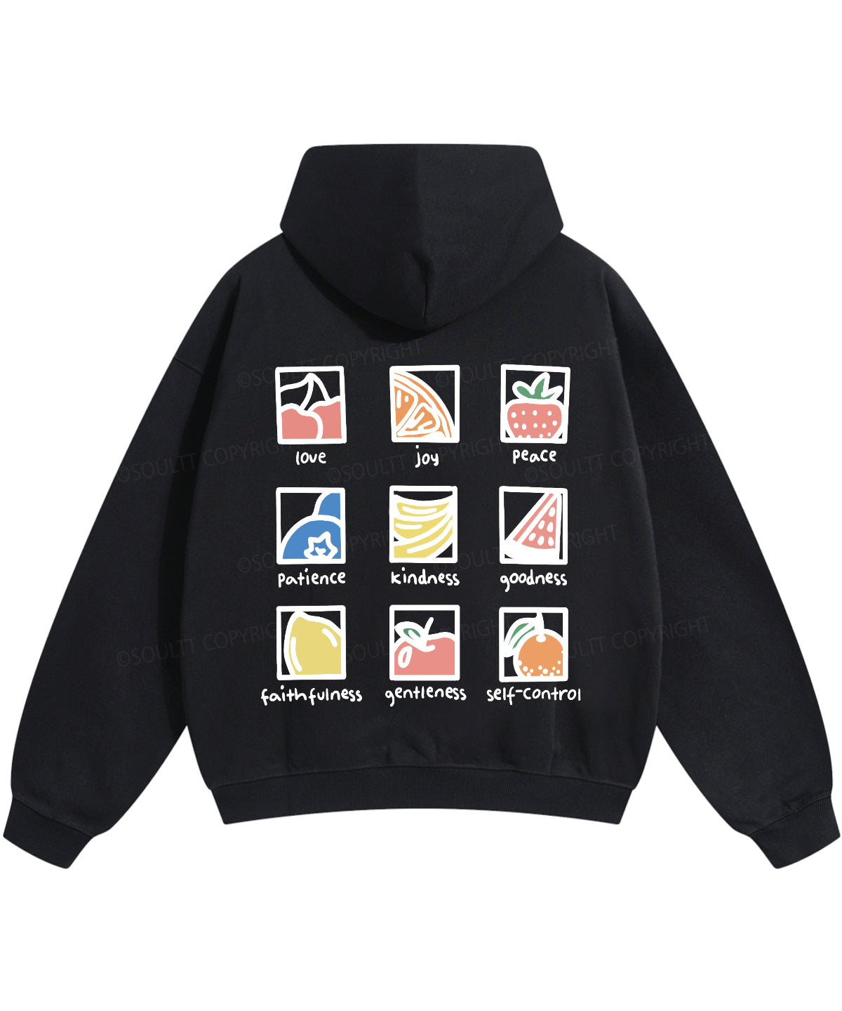 Fruit Of The Spirit Double Sided Christian Hoodie