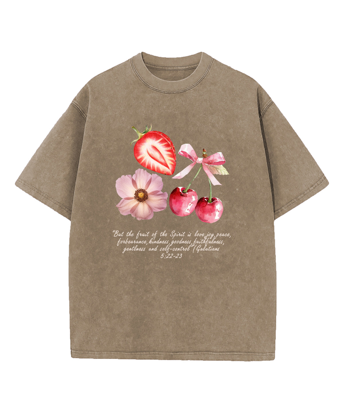 The Fruit Of The Spirit Washed Christian T-shirt