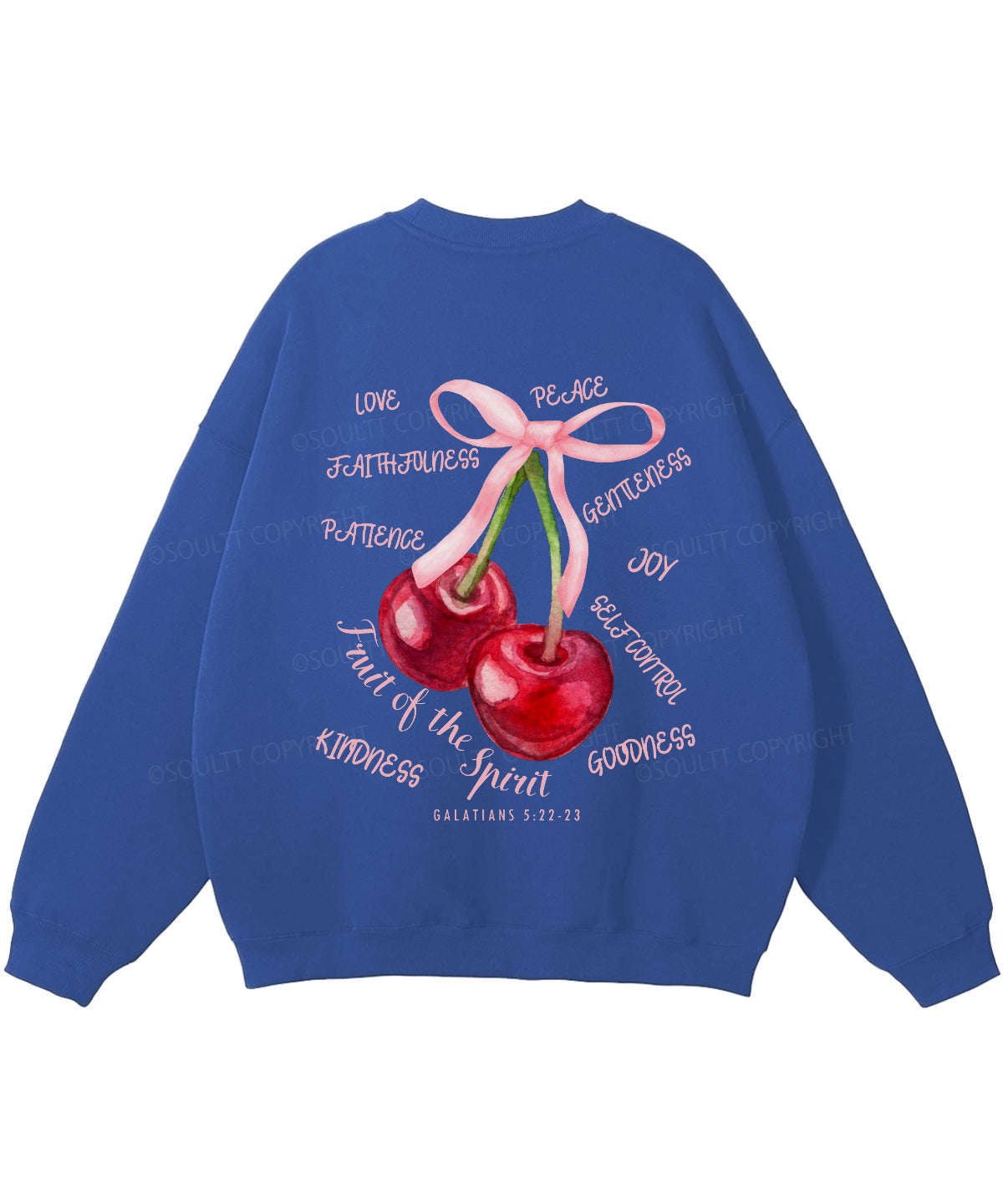 Fruit Of The Spirit Double Sided Christian Sweatshirt