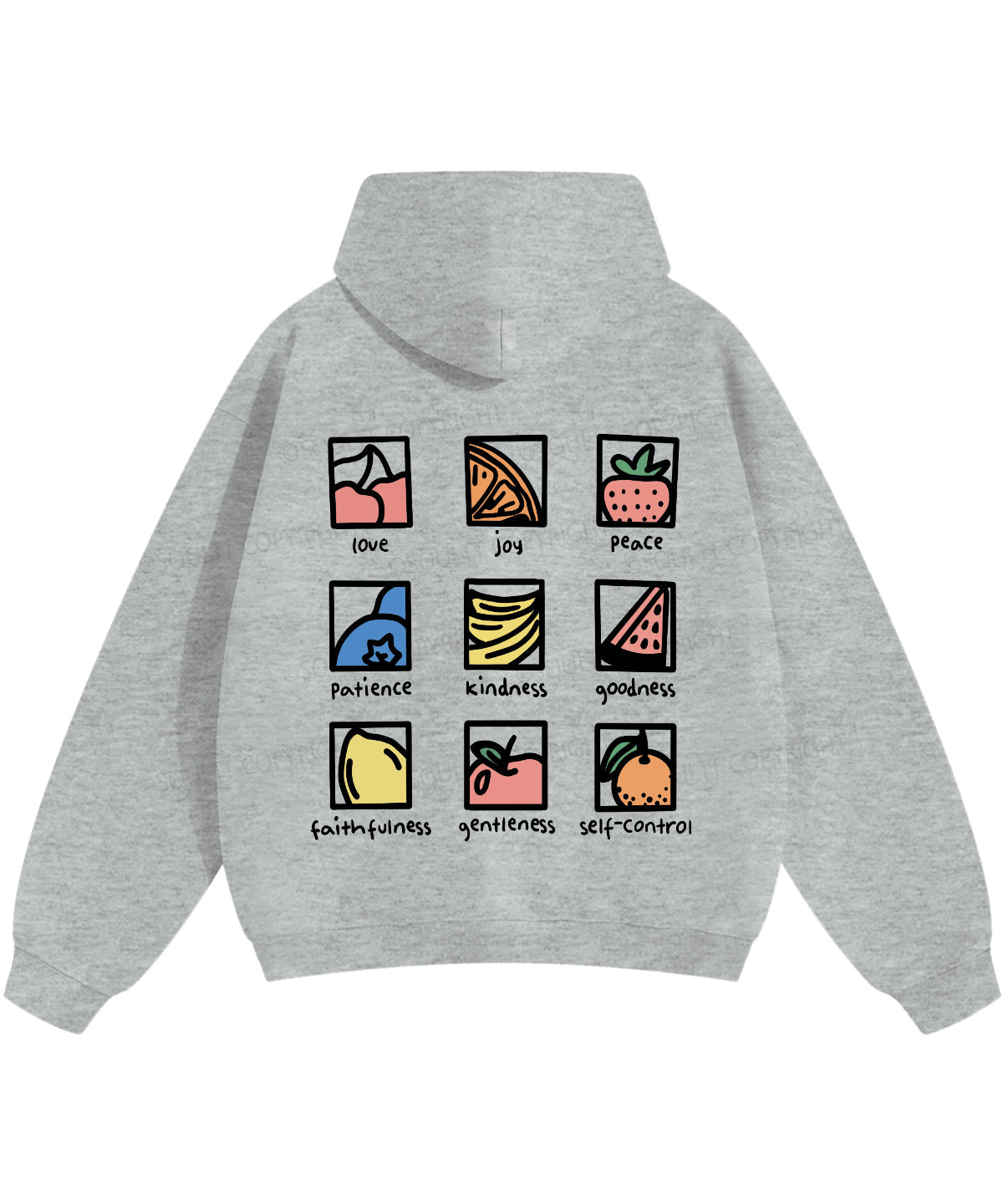 Fruit Of The Spirit Double Sided Christian Hoodie