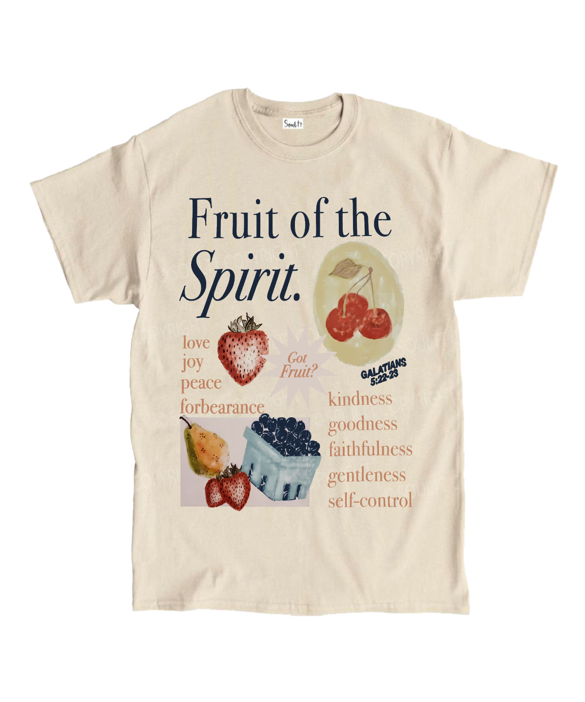 Fruit Of The Spirit Unisex Cotton Christian T-Shirt