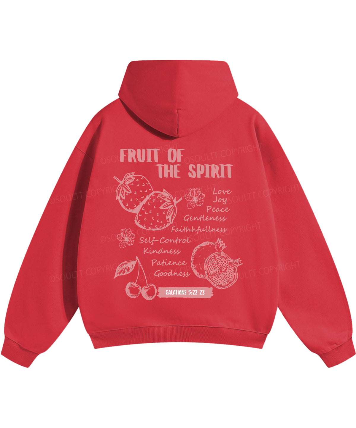 Fruit Of The Spirit Double Sided Christian Hoodie