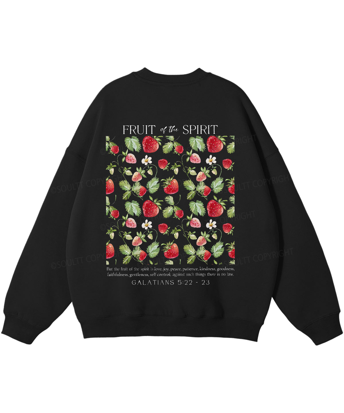 Fruit of the Spirit Double Sided Christian Sweatshirt