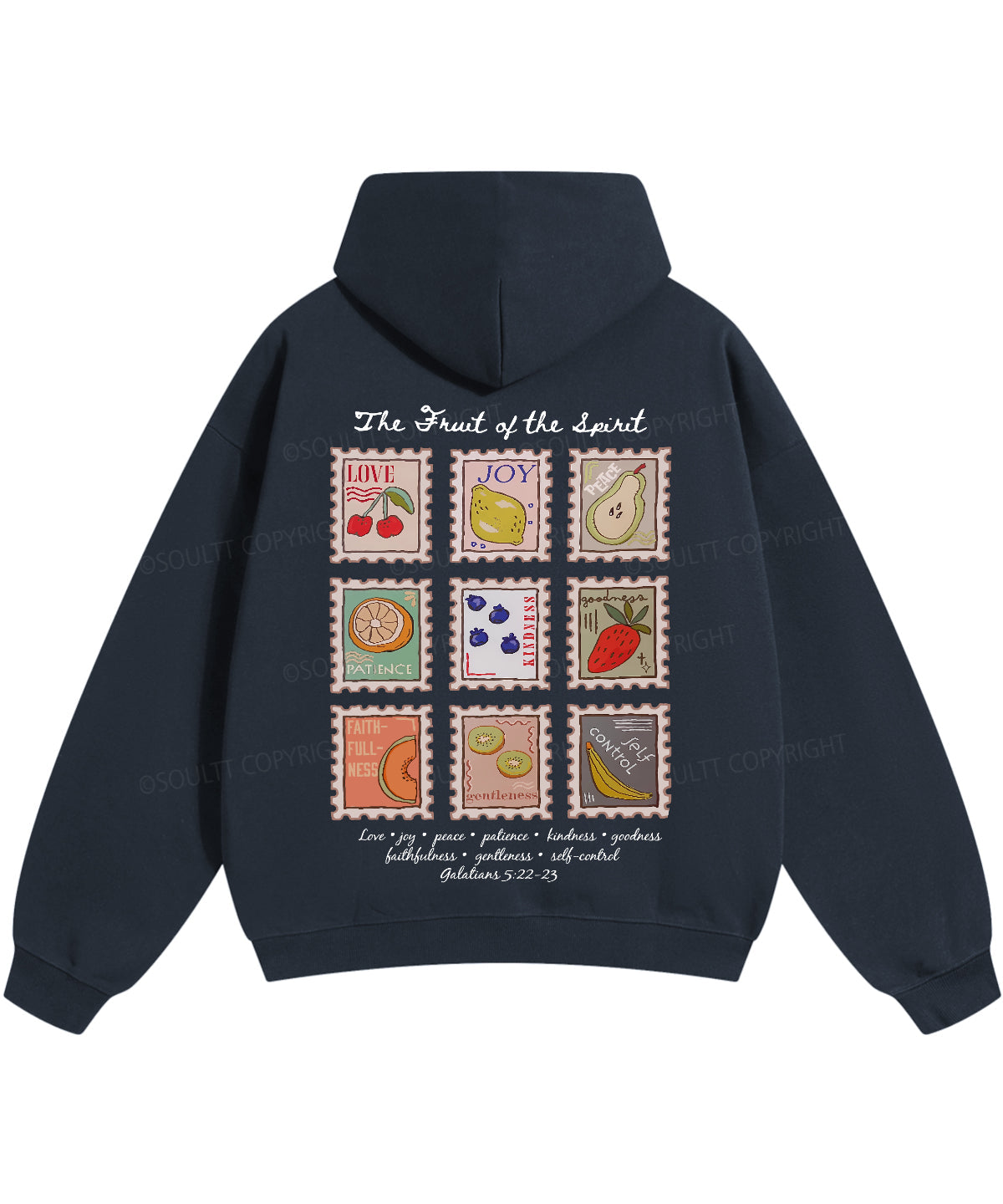 Fruit Of The Spirit Double Sided Christian Hoodie