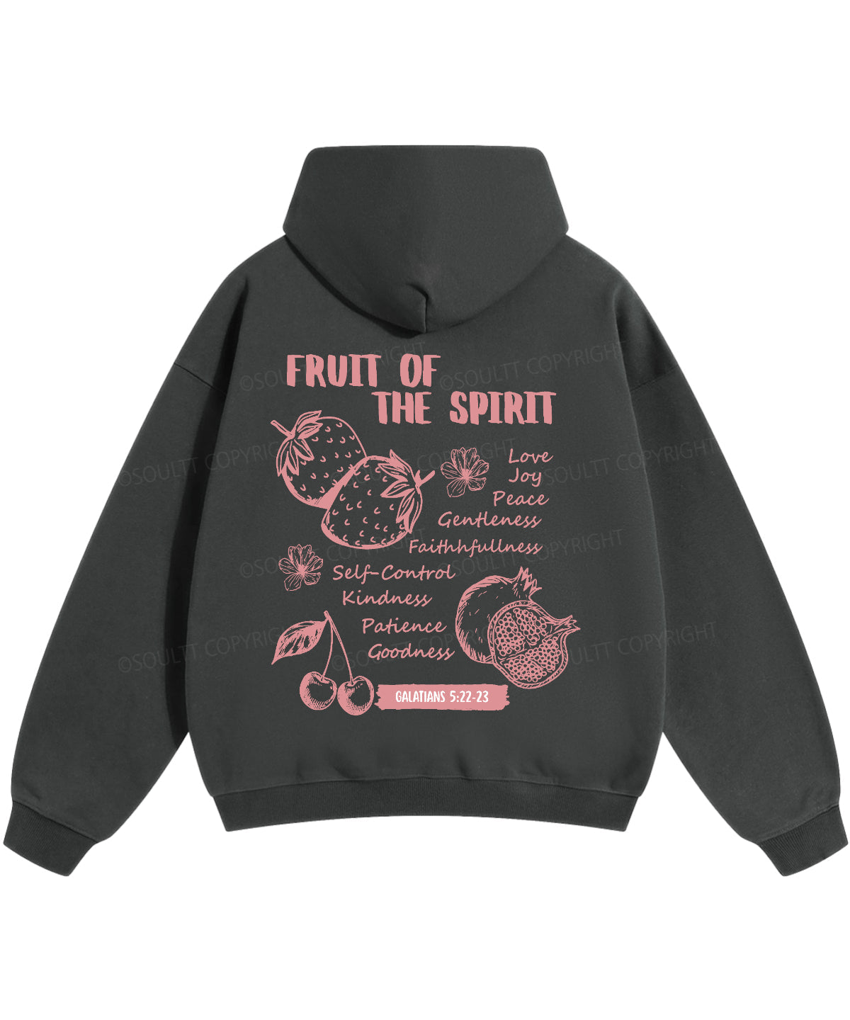 Fruit Of The Spirit Double Sided Christian Hoodie