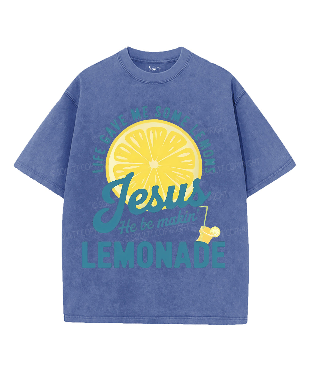 Life Gave Me Some Lemons Unisex Washed Christian T-shirt