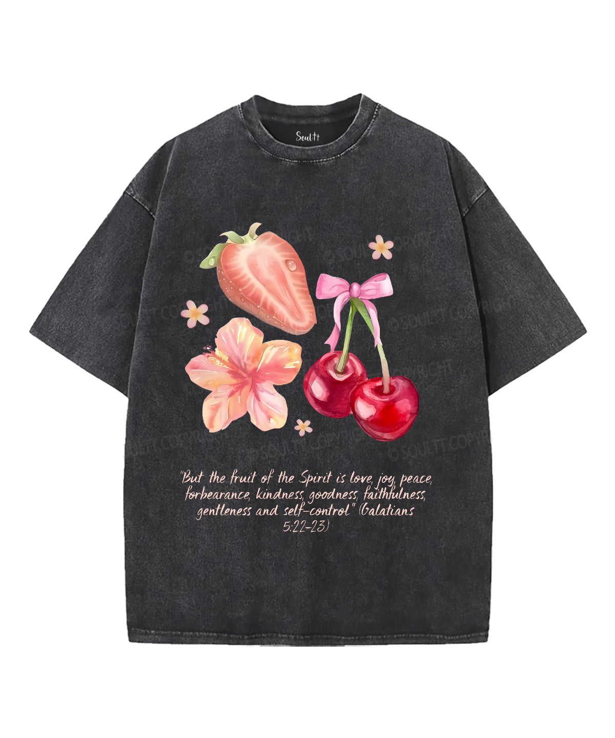 Fruit Of The Spirit Unisex Washed Christian T-shirt
