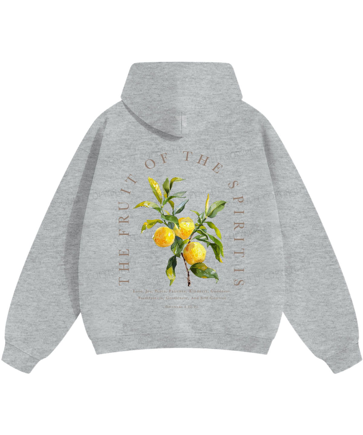 The Fruit Of The Spirit Double Sided Christian Hoodie