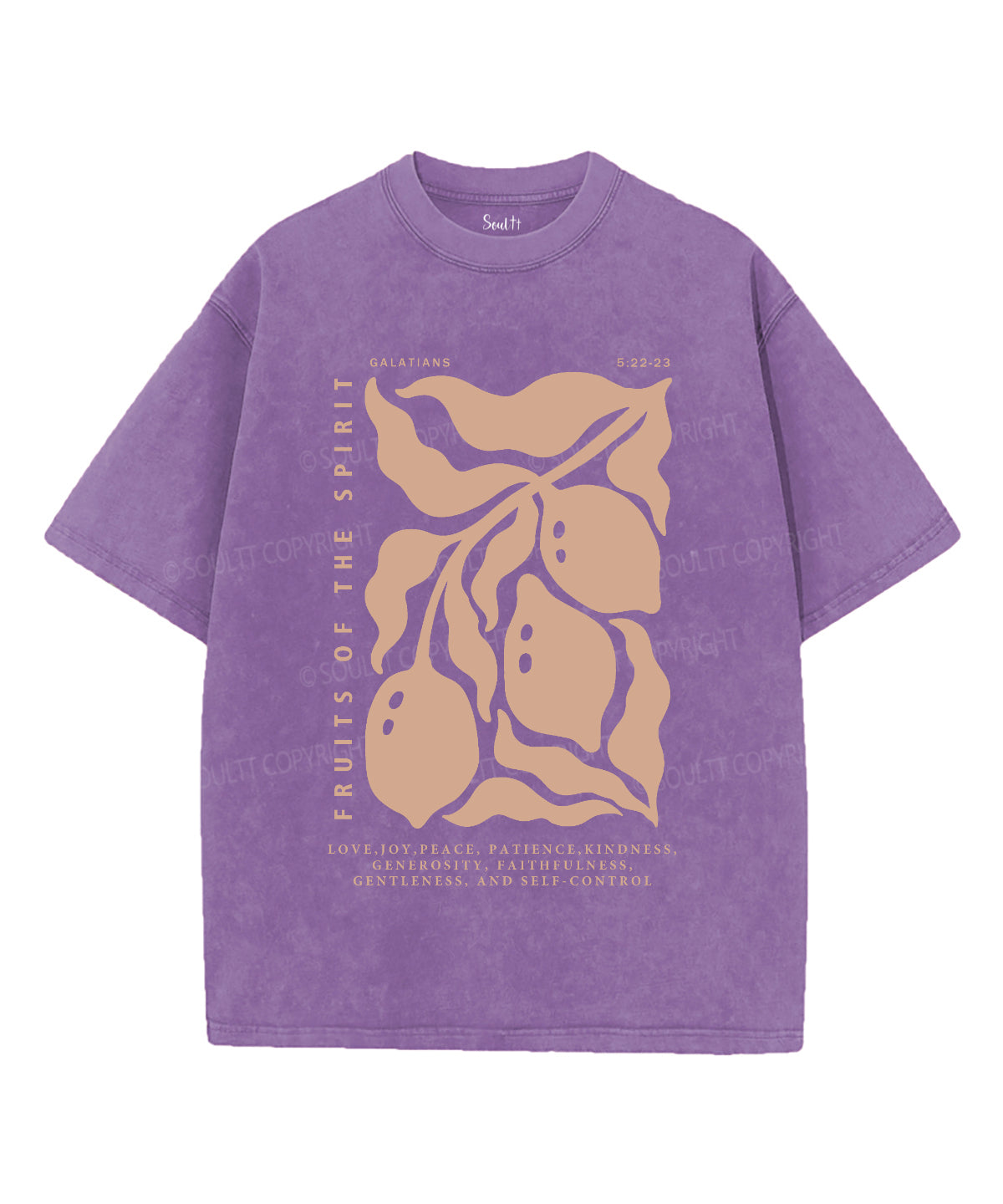 Fruits Of The Spirit Washed Christian T-shirt