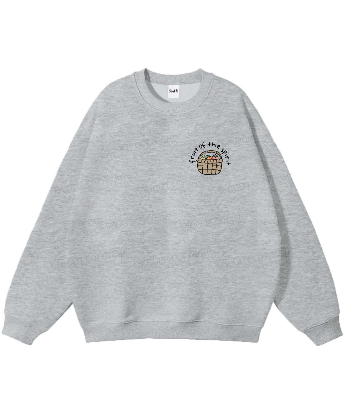 Fruit Of The Spirit Double Sided Christian Sweatshirt