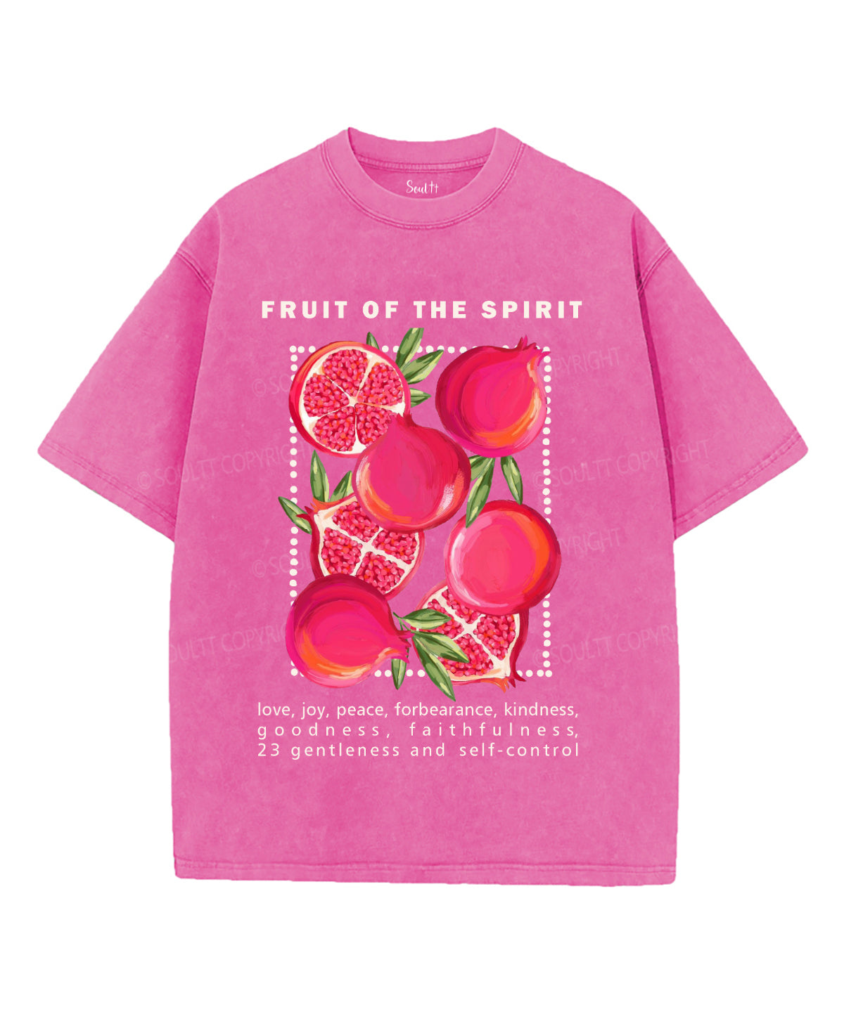 Fruit Of The Spirit Washed Christian T-shirt