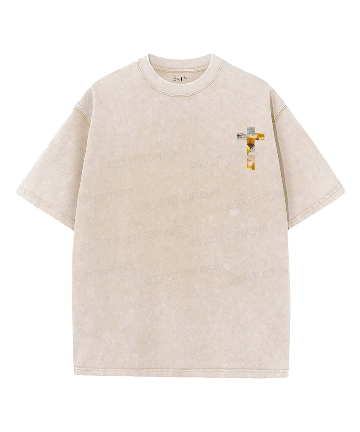 Fruit Of The Spirit Double Sided Unisex Washed Christian T-shirt