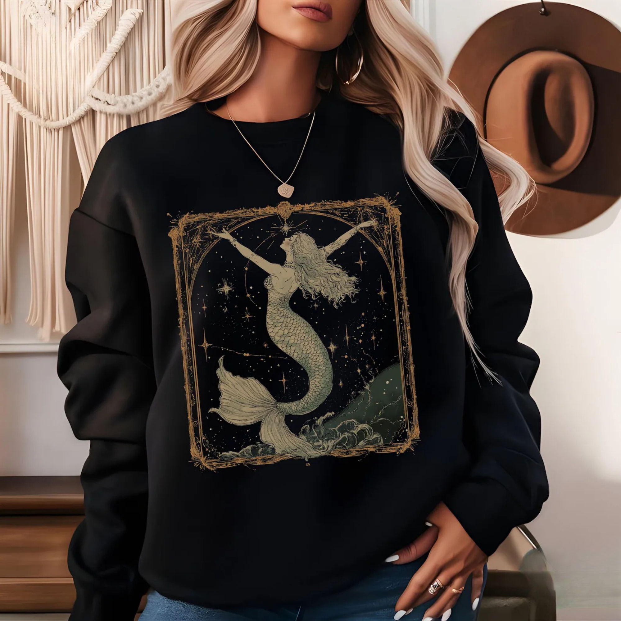 Vintage Mermaid Sweatshirt