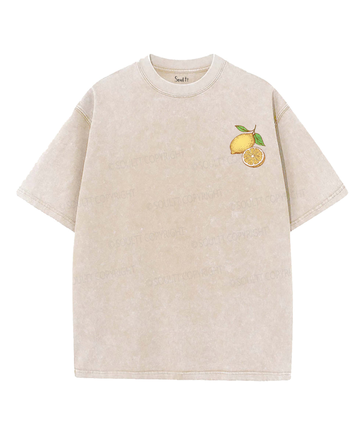 Life Gave Me Some Lemons Double Sided Unisex Washed Christian T-shirt