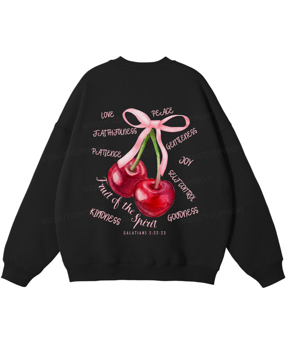 Fruit Of The Spirit Double Sided Christian Sweatshirt