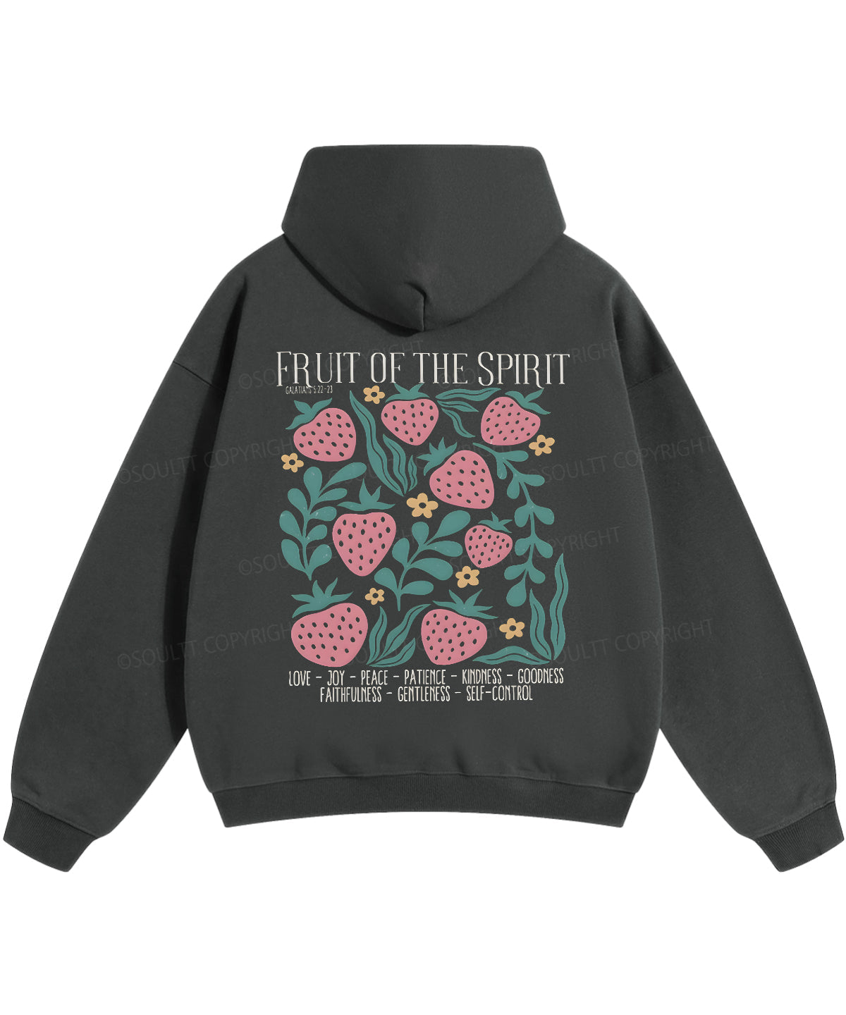 Fruit Of The Spirit Double Sided Christian Hoodie
