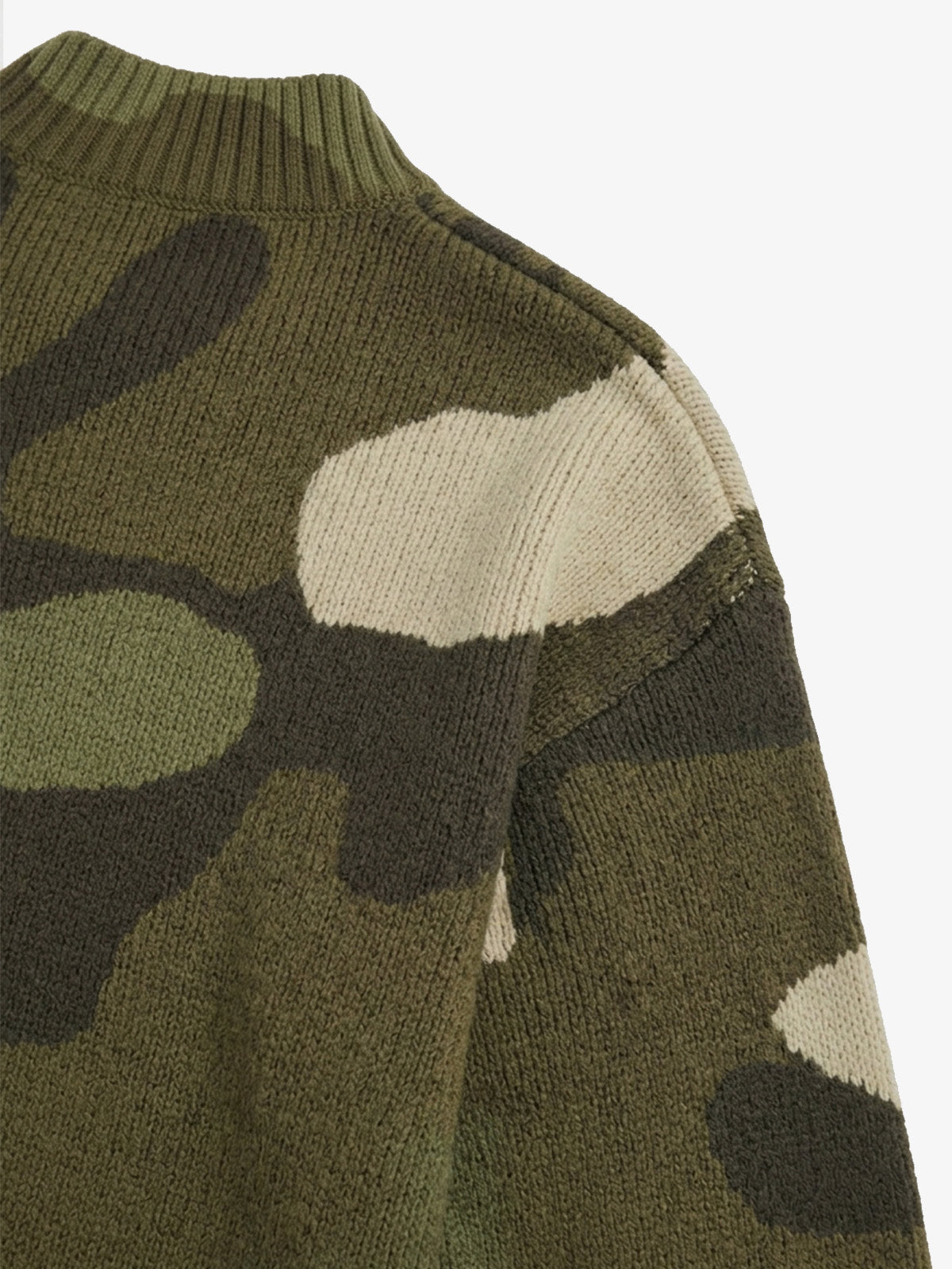 Camo Zip Knit