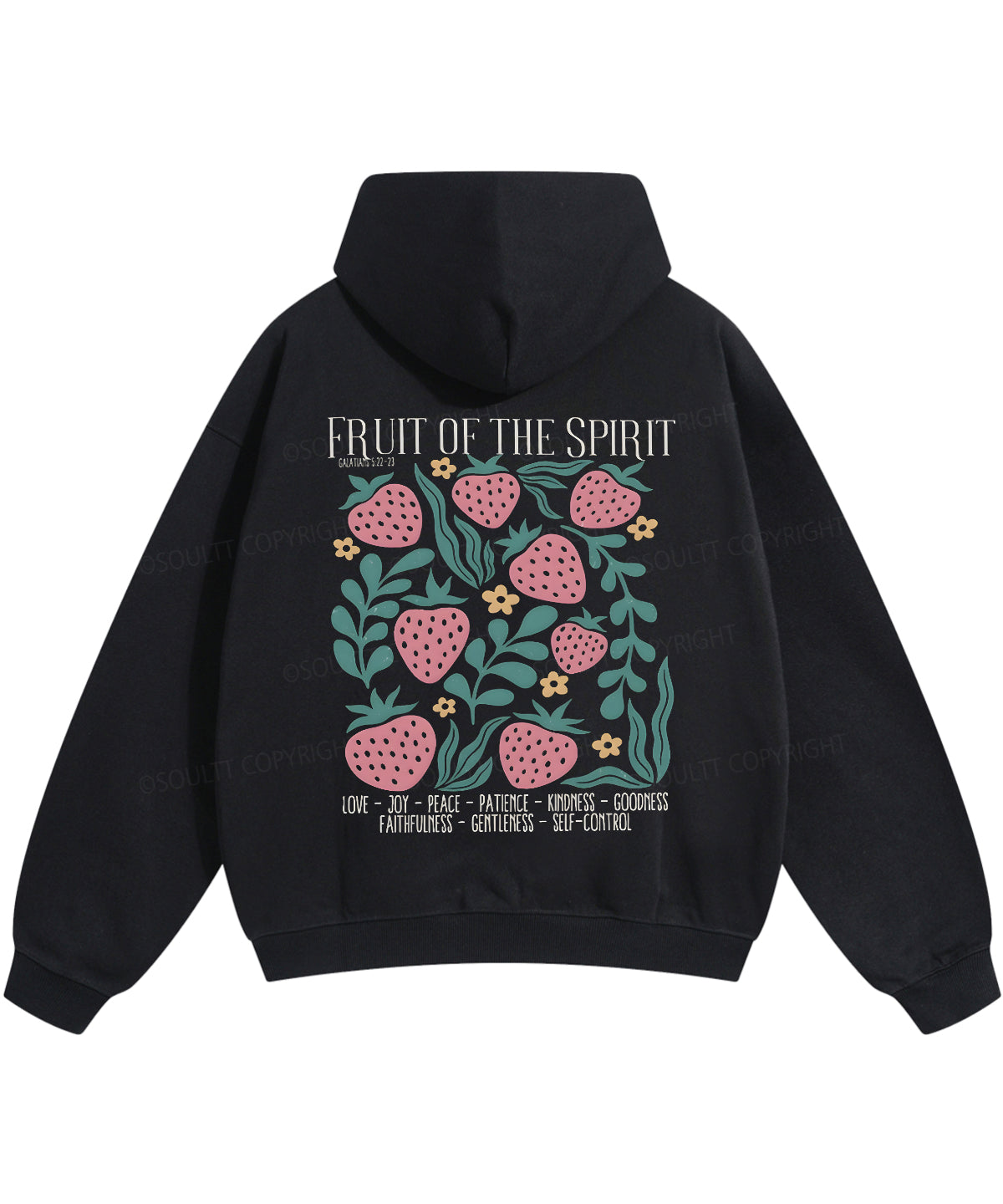 Fruit Of The Spirit Double Sided Christian Hoodie