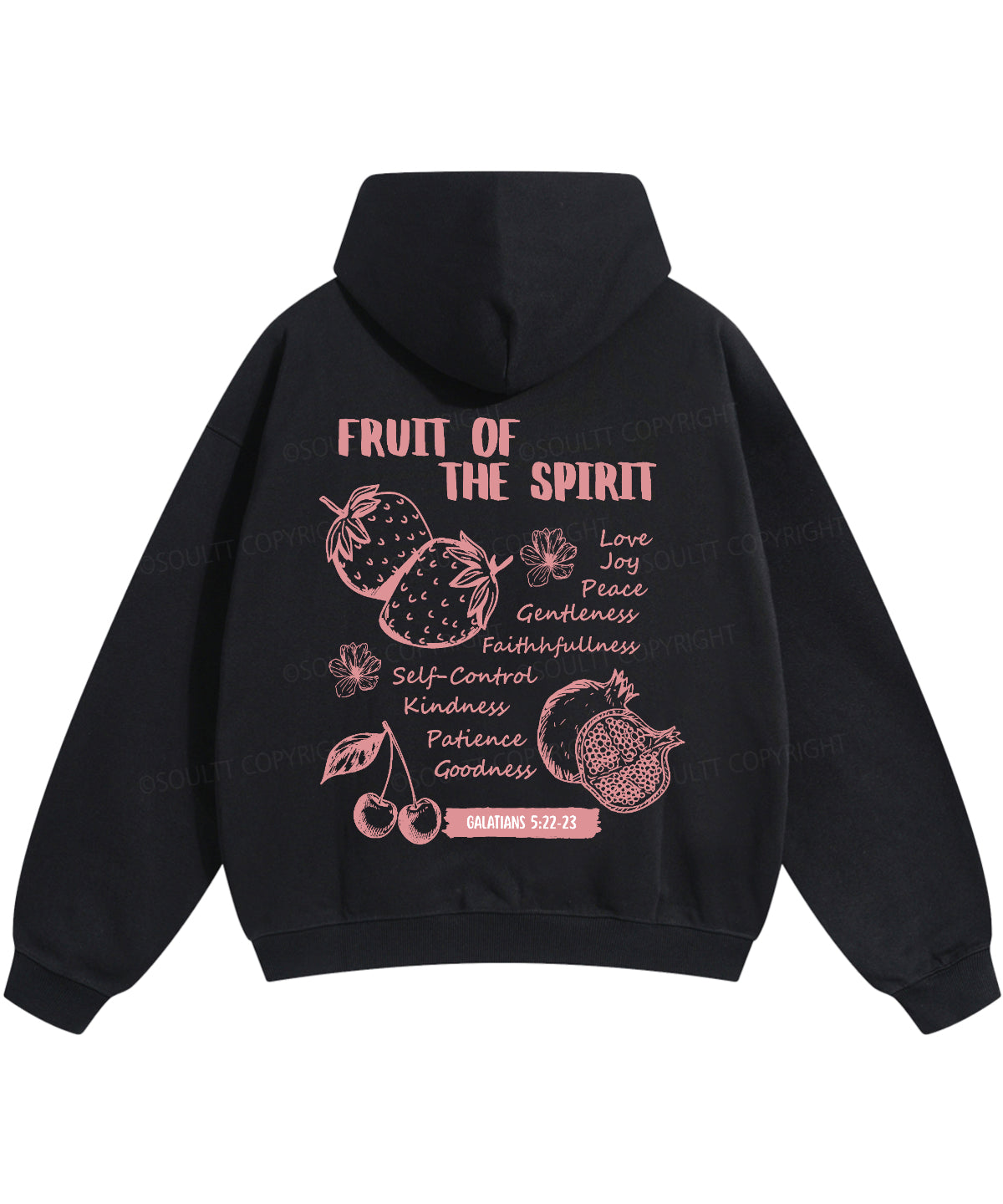 Fruit Of The Spirit Double Sided Christian Hoodie