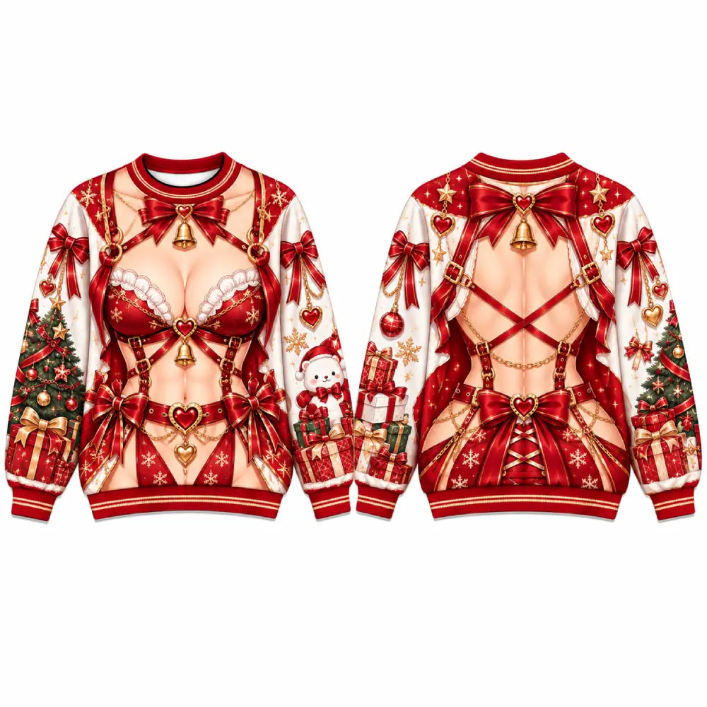 Kawaii Christmas Gift Illusion Sweatshirt
