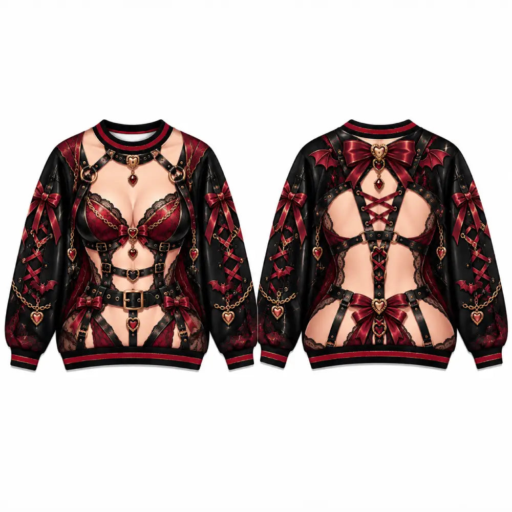 Dark Gothic Christmas Illusion Sweatshirt