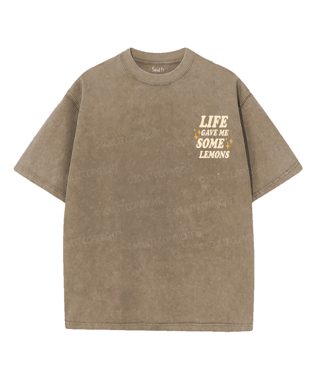Life Gave Me Some Lemons Double Sided Unisex Washed Christian T-shirt