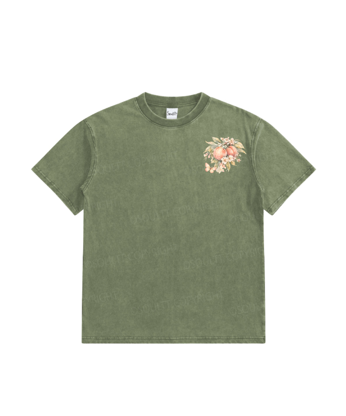Kids Fruit Of The Spirit Double Sided Washed Christian T-shirt