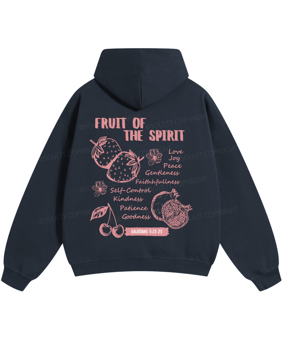 Fruit Of The Spirit Double Sided Christian Hoodie
