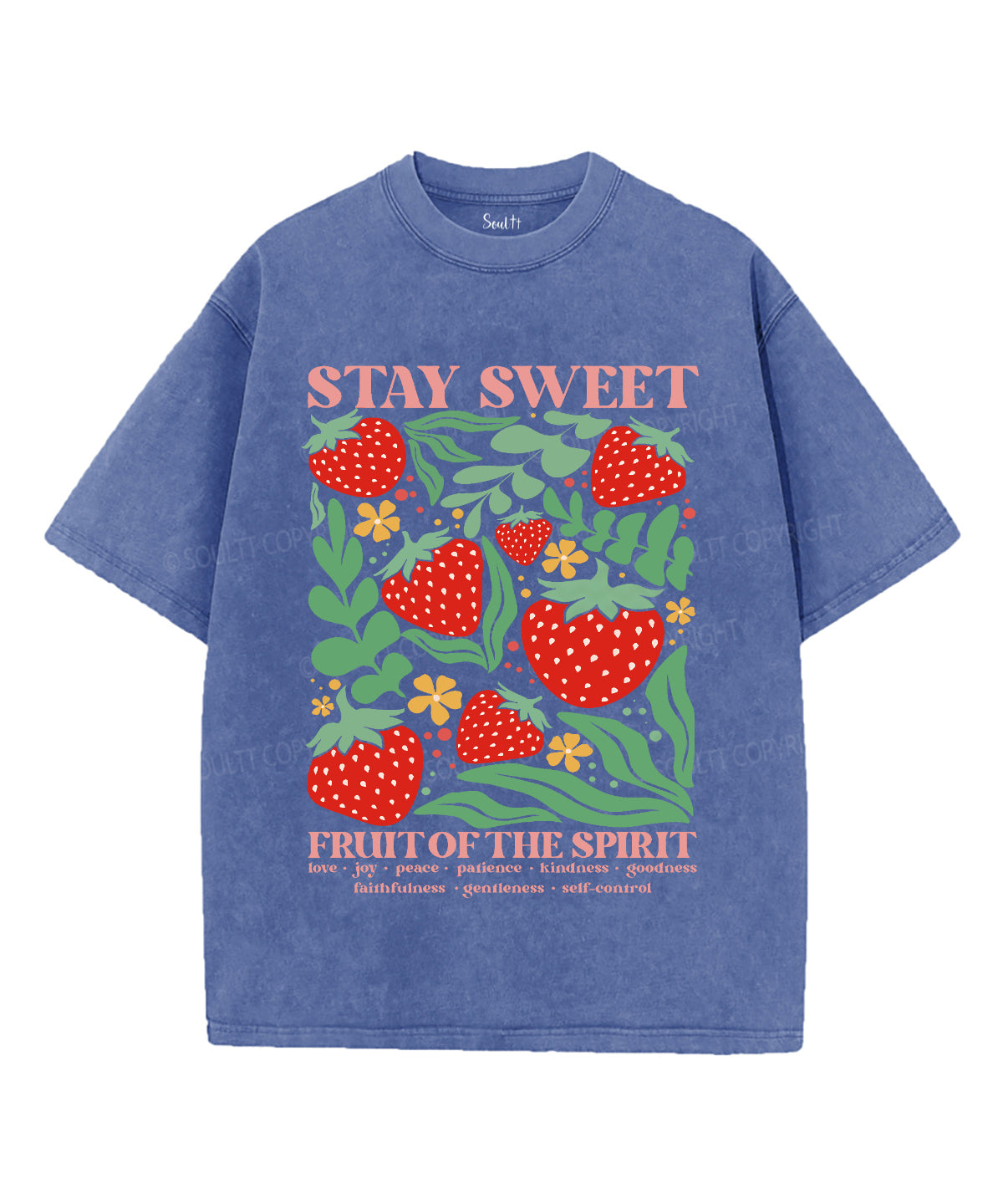 Stay Sweet Unisex Washed Christian T-shirt