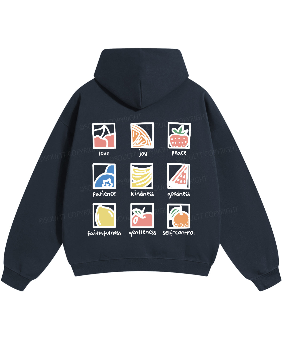 Fruit Of The Spirit Double Sided Christian Hoodie