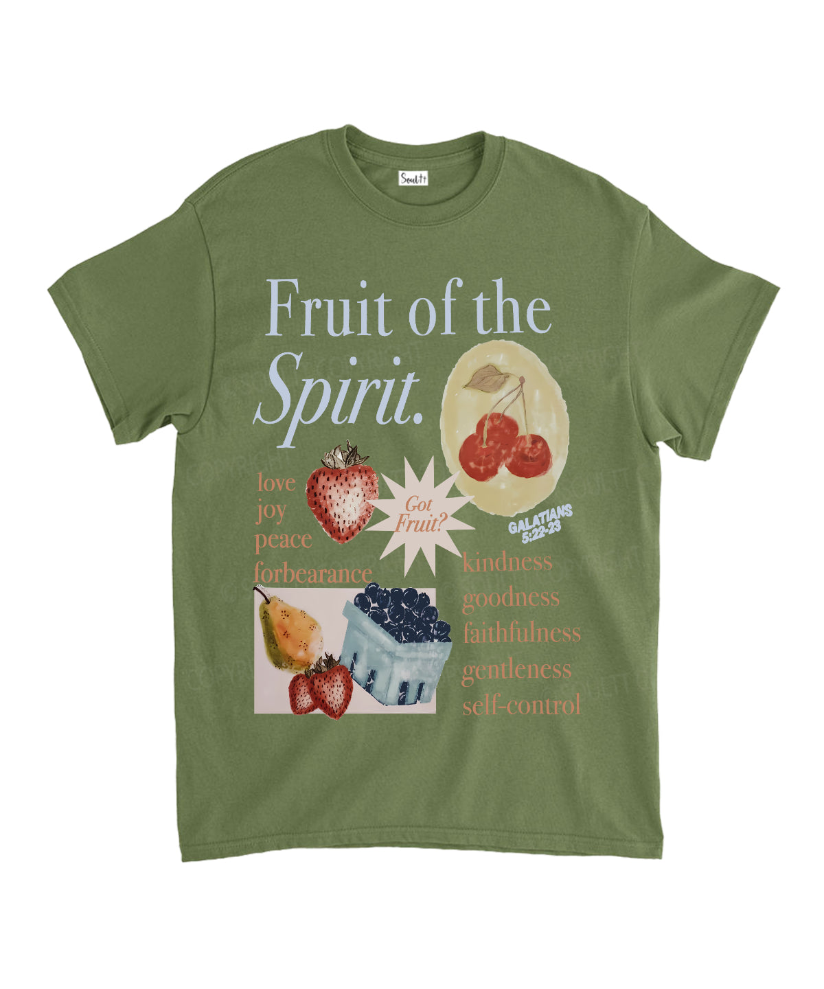 Fruit Of The Spirit Unisex Cotton Christian T-Shirt