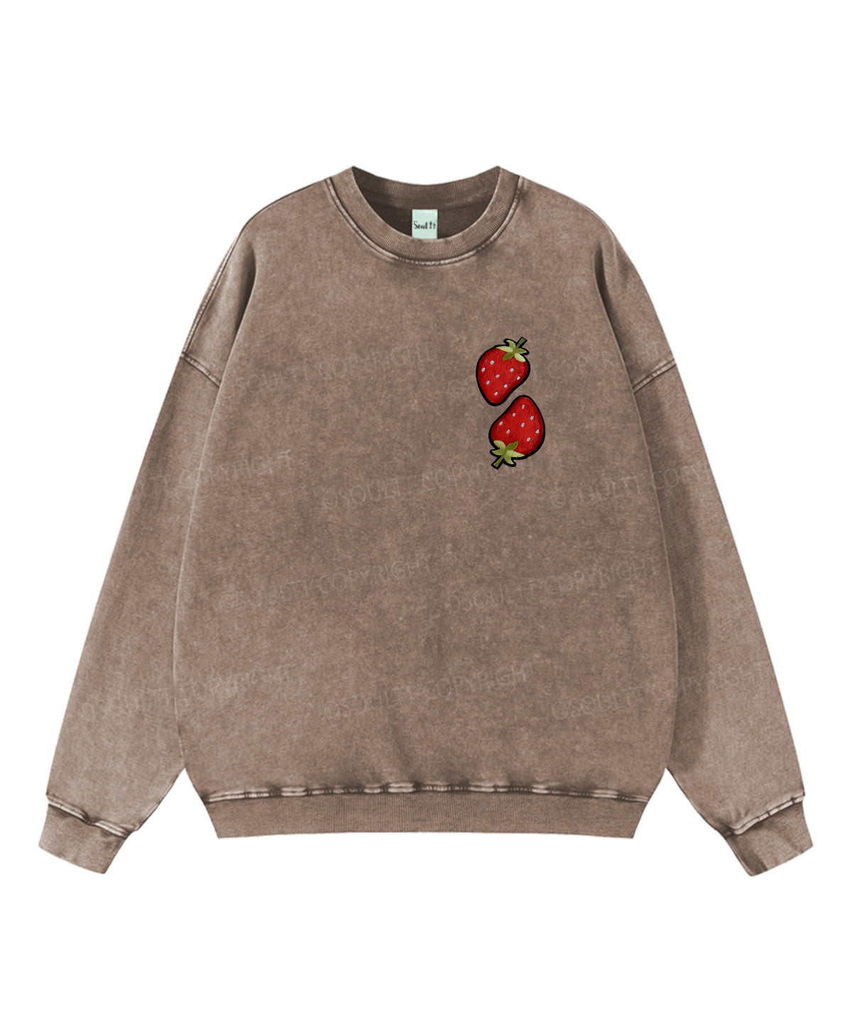 Fruit Of The Spirit Double Sided Washed Christian Sweatshirt