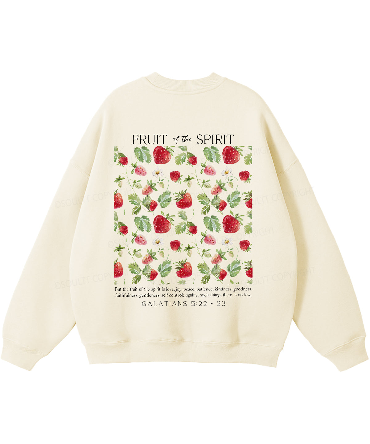 Fruit of the Spirit Double Sided Christian Sweatshirt