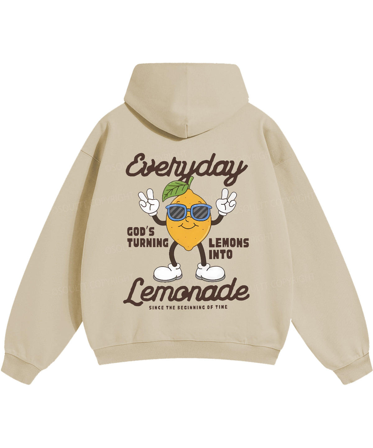 God's Turning Lemons Double Sided Christian Hoodie