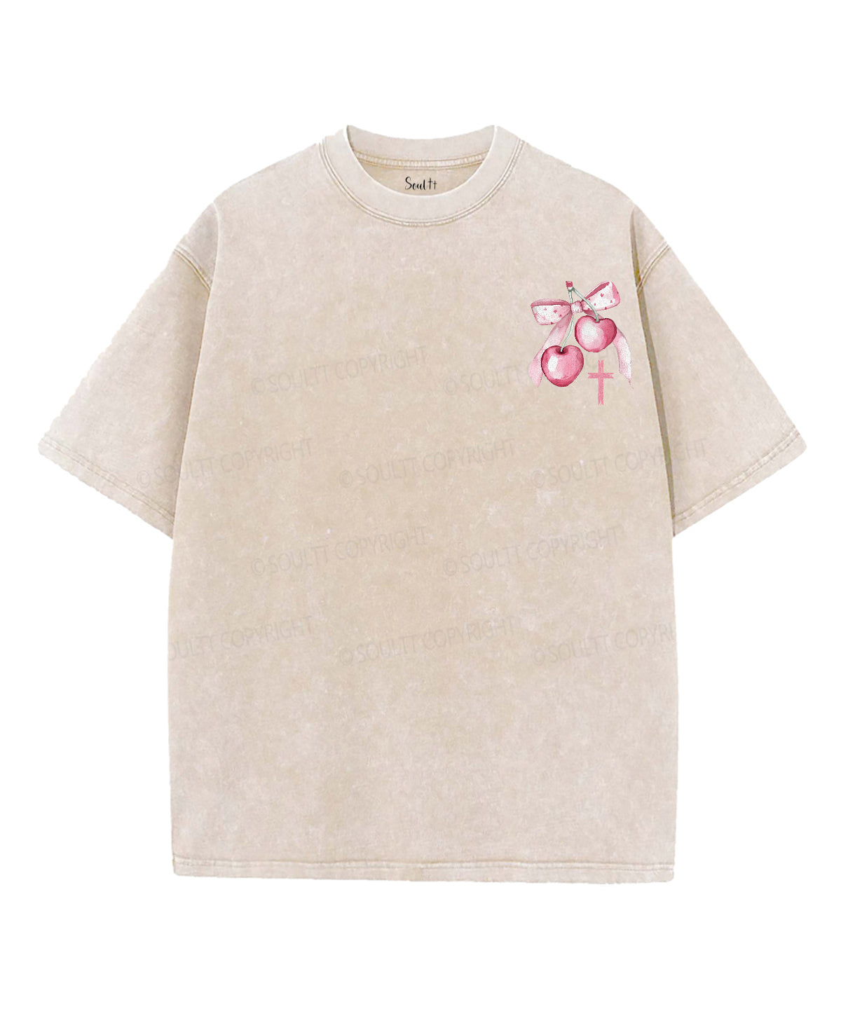 Fruit Of The Spirit Double Sided Unisex Washed Christian T-shirt