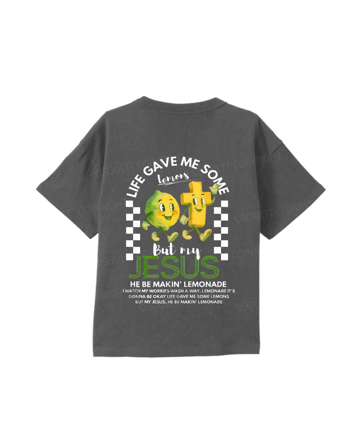 Kids Life Gave Me Some Lemons Double Sided Cotton Christian T-shirt