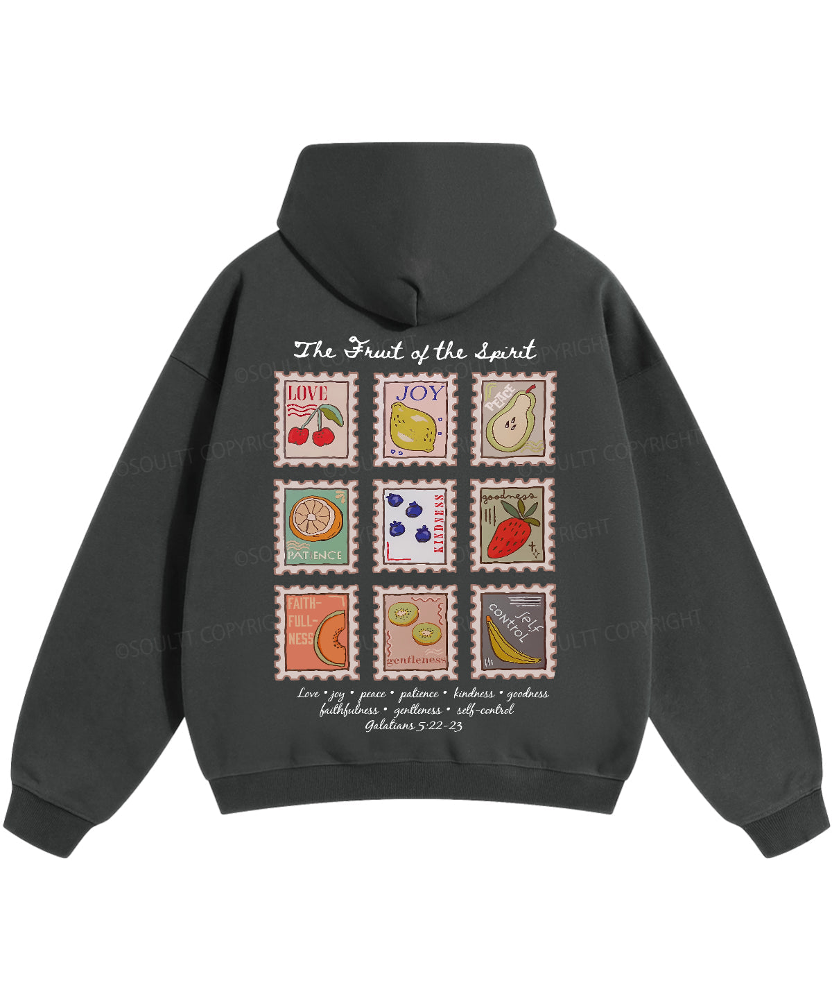 Fruit Of The Spirit Double Sided Christian Hoodie