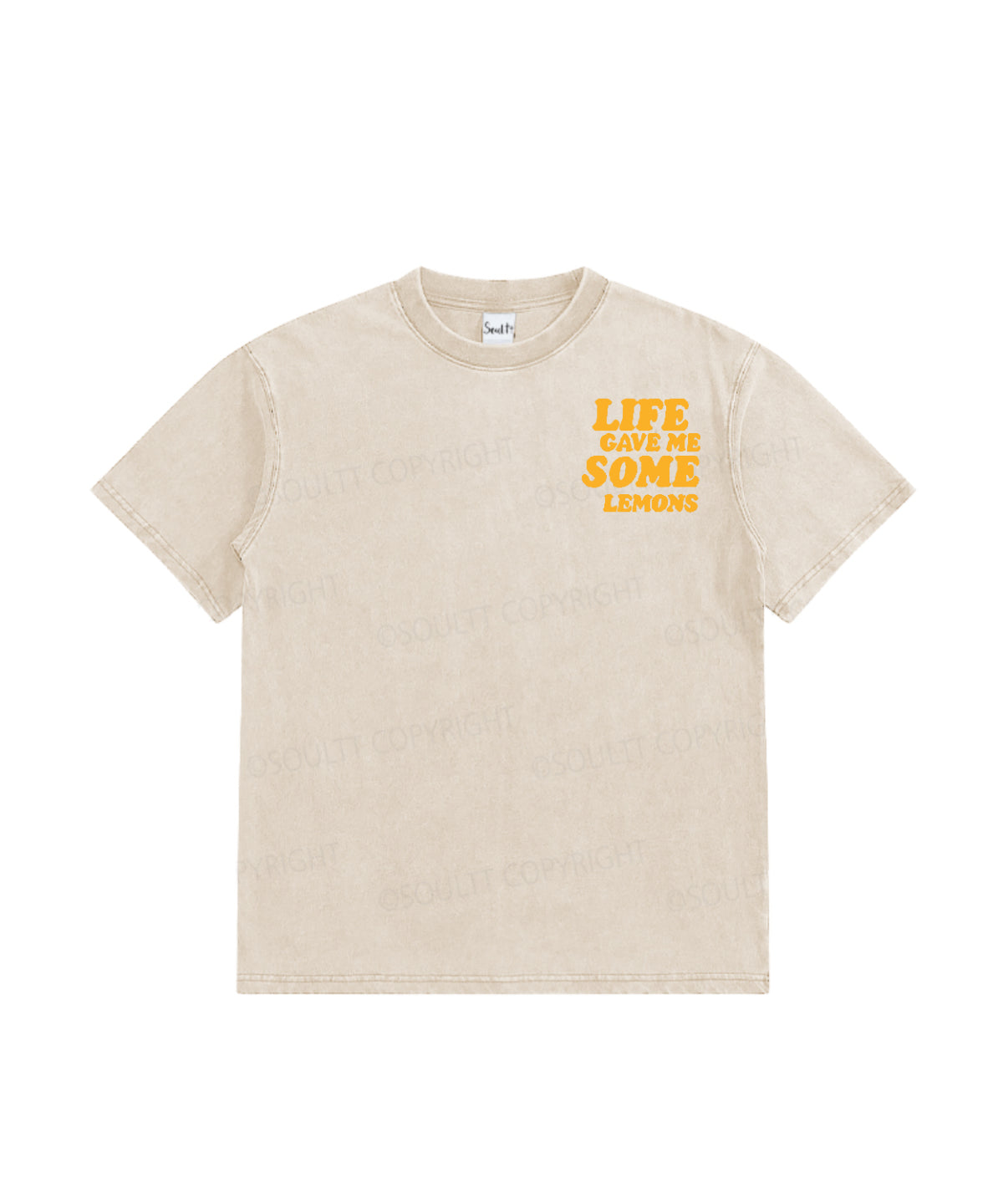 Kids Life Gave Me Some Lemons Double Sided Washed Christian T-shirt