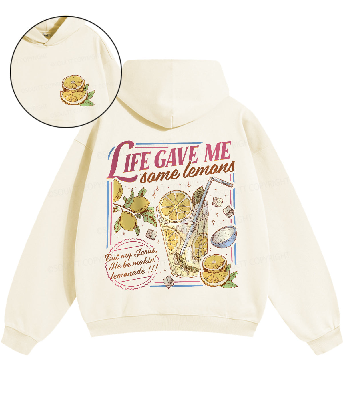Life Gave Me Some Lemans Double Sided Christian Hoodie