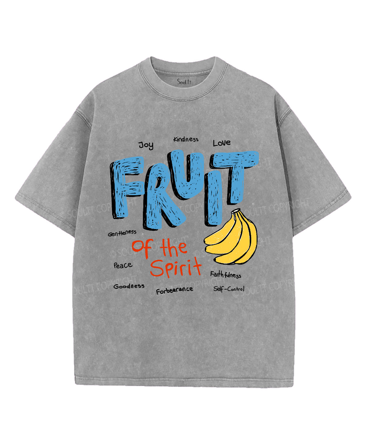 Fruit Of The Spirit Unisex Washed Christian T-shirt
