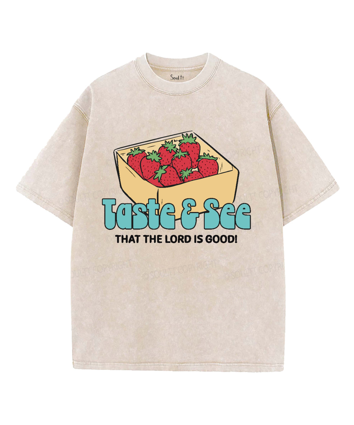 The Lord Is Good Washed Christian T-shirt