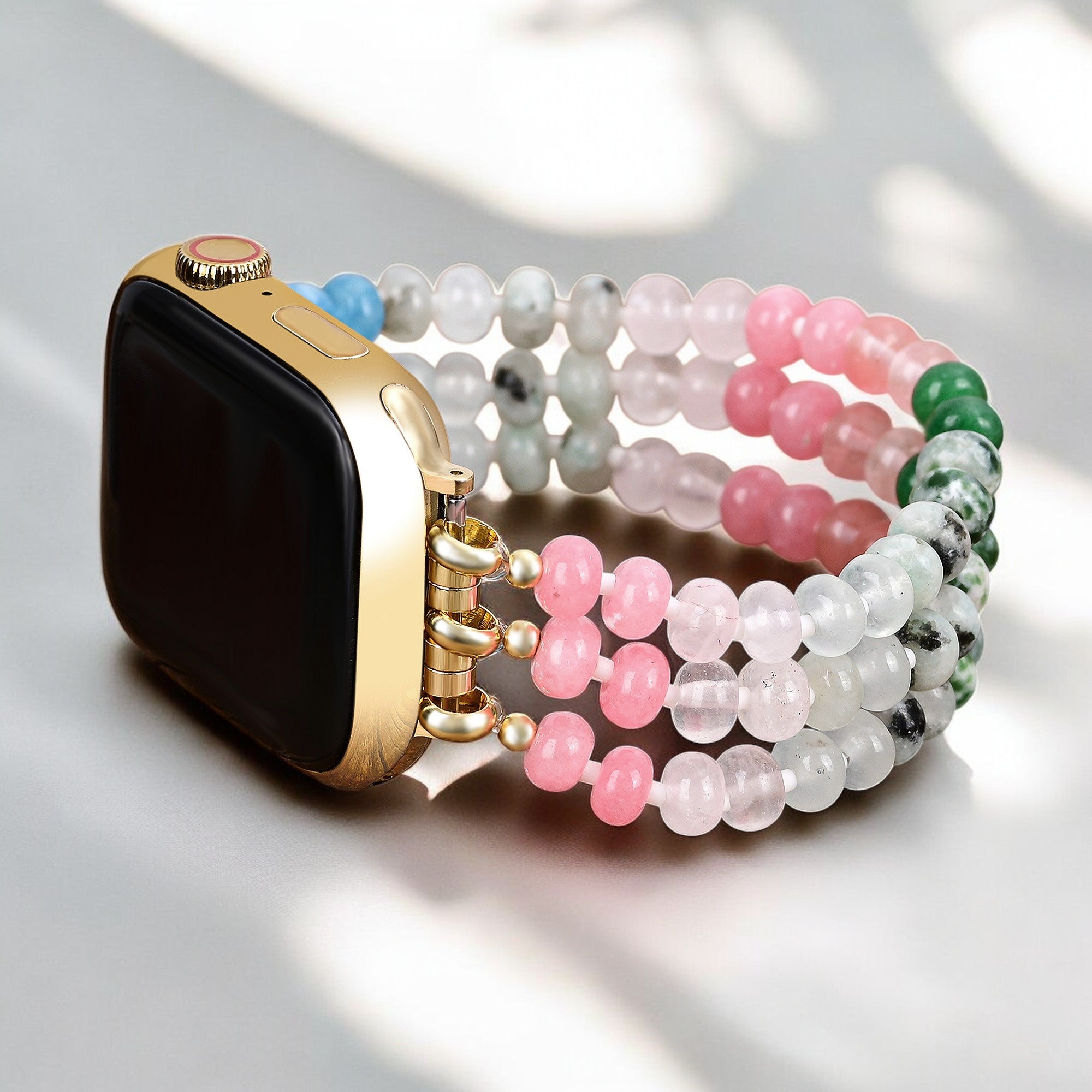 Pastel Dream Stone Stretch Apple Watch Strap