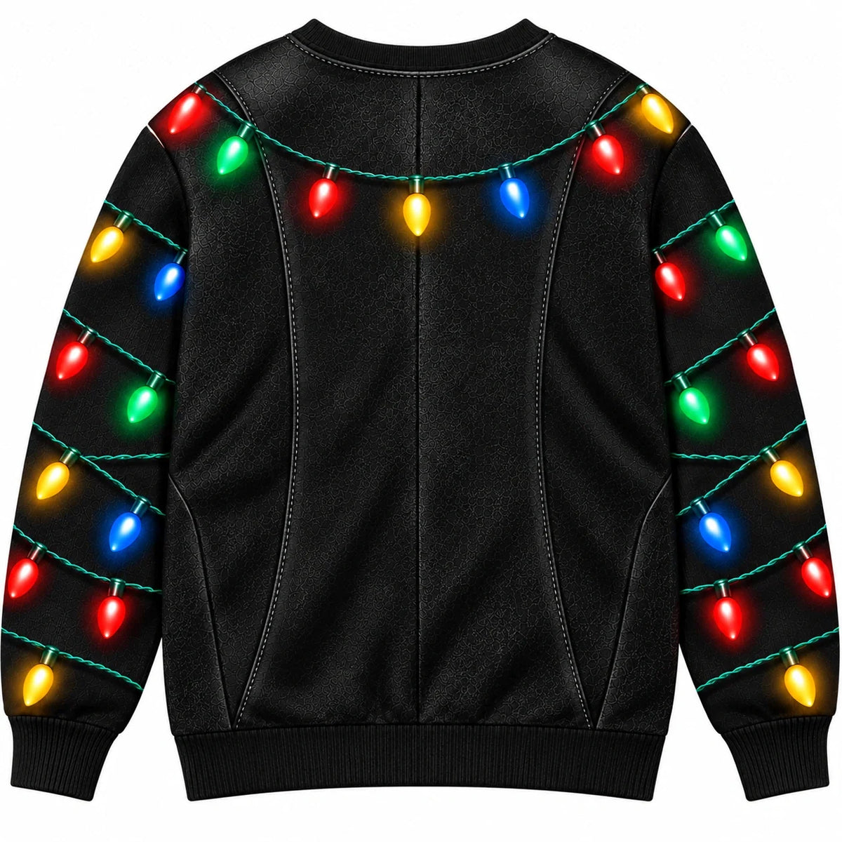 Men’s Funny Christmas Tuxedo Belly Print Sweatshirt – Festive Holiday Party Pullover