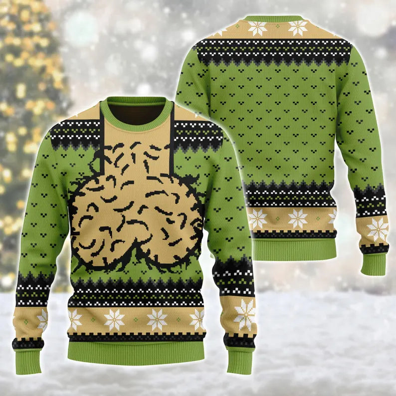 Funny Hairy Balls Ugly Christmas Sweater – Naughty Adult Gag Holiday Sweatshirt