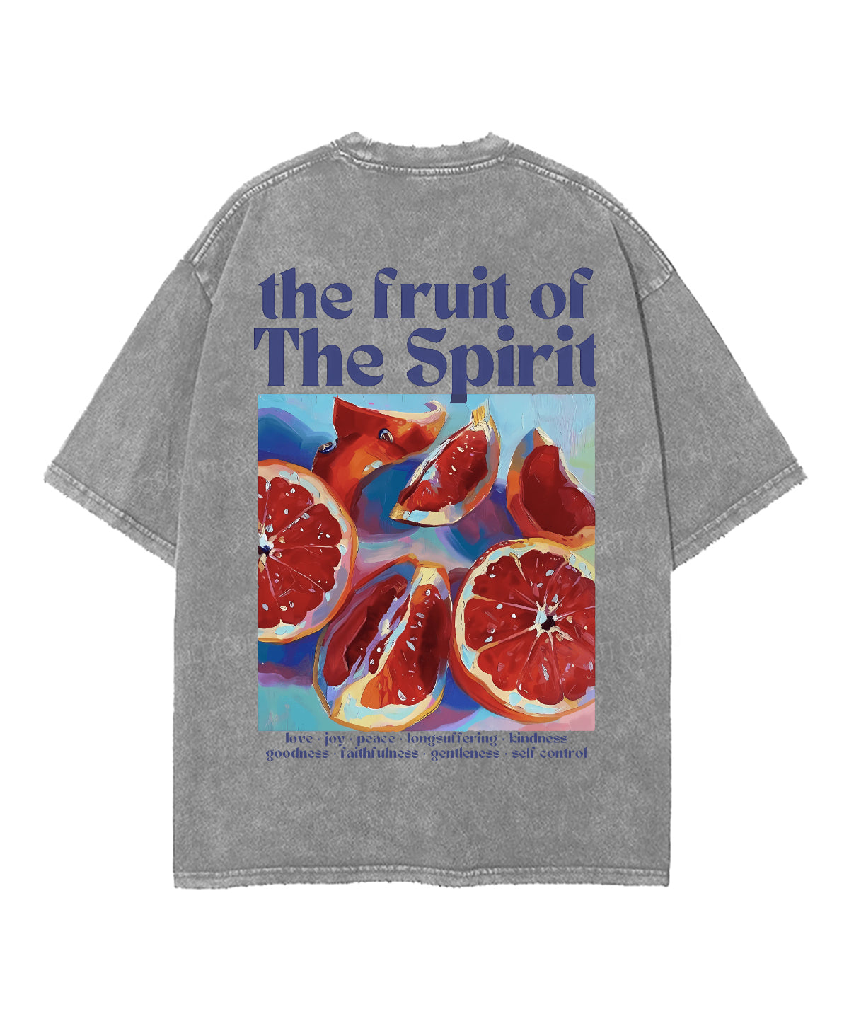 The Fruit Of The Spirit Double Sided Unisex Washed Christian T-shirt