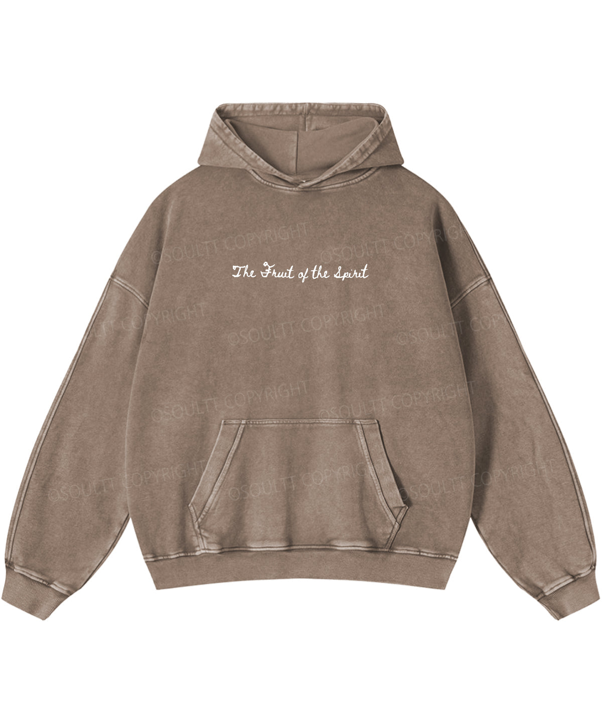 Fruit Of The Spirit Double Sided Washed Christian Hoodie